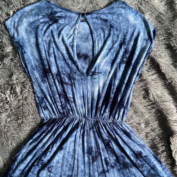 Tie Dye Blue Romper - Picture 3 of 4